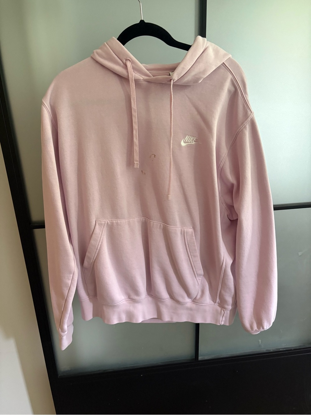 Flawed Nike Women’s Pink Hoodie Sweatshirt-L